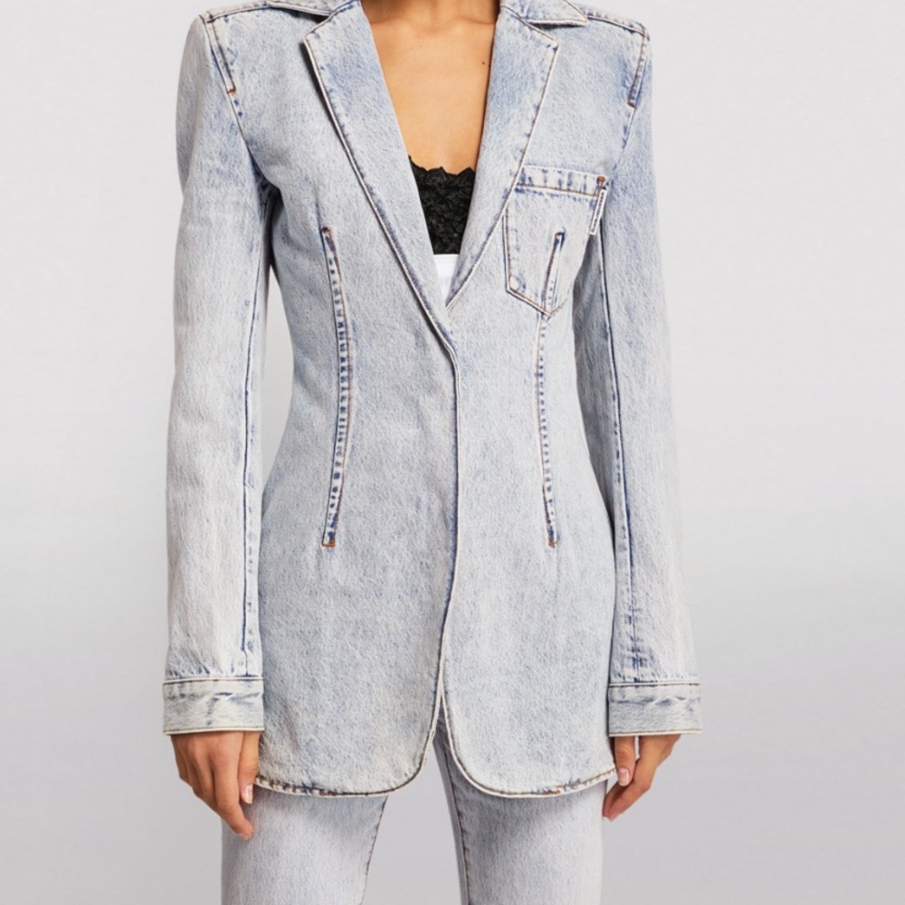 Alexander Wang blazer blue Jean jacket